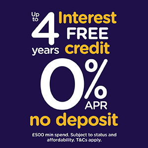 Up to 4 years Interest Free Credit